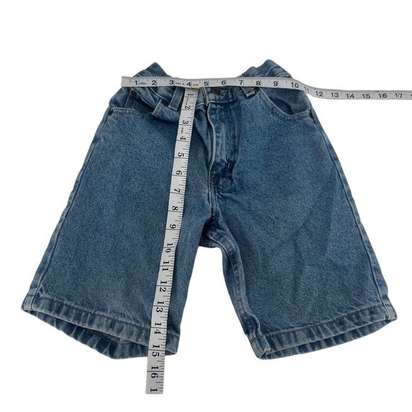 Faded Glory Loose Fit Cinched Waist Bermuda Jean Shorts Size 5 Kid’s - Picture 5 of 5